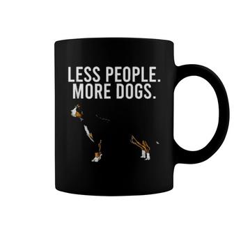 Less People More Dogs Entlebucher Mountain Dog Introvert Fun Coffee Mug | Mazezy