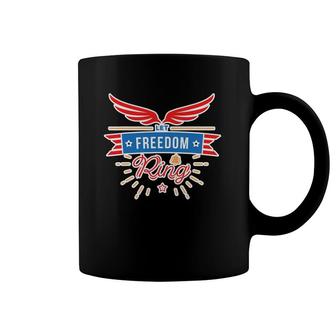 Let Freedom Ring 4 July America Independence Day Coffee Mug | Mazezy