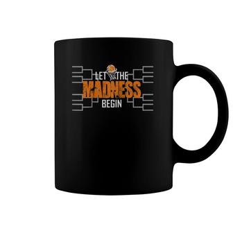 Let The Madness Begin Basketball Madness College March Raglan Baseball Tee Coffee Mug | Mazezy