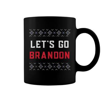 Let’S Go Brandon Political Patriotic Ugly Christmas Coffee Mug | Mazezy
