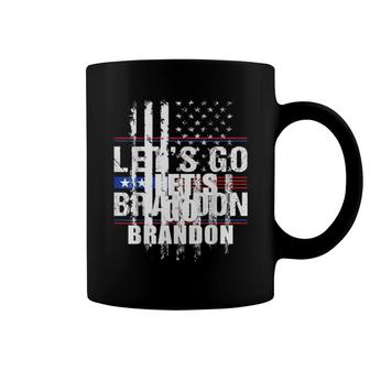 Let’S Go Brandon Vintage American Us Distressed Flag Coffee Mug | Mazezy
