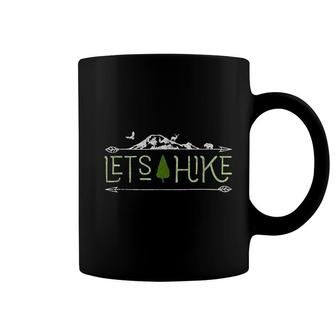 Lets Hike Nature Hiker Gift Coffee Mug | Mazezy