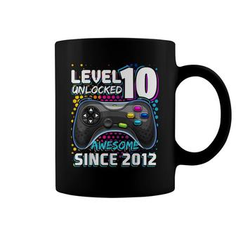 Level 10 Unlocked Awesome 2012 Video Game 10Th Birthday Coffee Mug - Seseable
