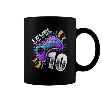 Level 10 Video Game Controller 10Th Birthday Gamer Boys Coffee Mug | Mazezy