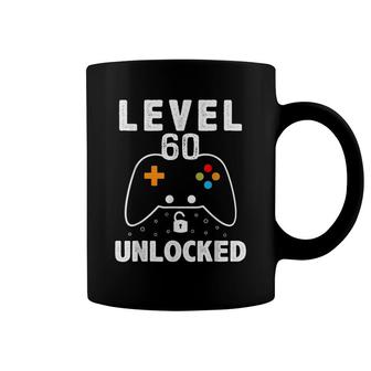 Level 60 Unlocked 60 Years Old Men Women 60Th Birthday Coffee Mug - Seseable