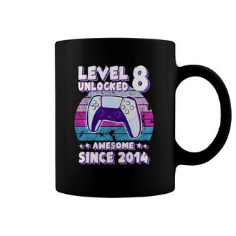 Level 8 Unlocked Bday Gamer Boy Girl 8 Years Old Birthday Coffee Mug | Mazezy