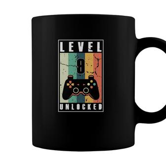 Level Unlocked 9 9Th Birthday Vintage Gamer Coffee Mug - Seseable
