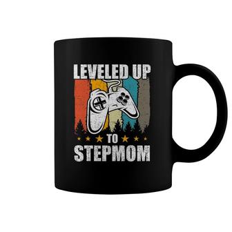 Leveled Up To Stepmom Video Gamer Gaming Coffee Mug | Mazezy