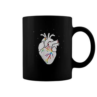 Lgbt Flag Heartbeat Gay Lesbian Resist Coffee Mug | Mazezy CA