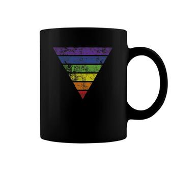 Lgbt Gay Pride Rainbow Flag Vintage Graphic Tee Gift Coffee Mug | Mazezy