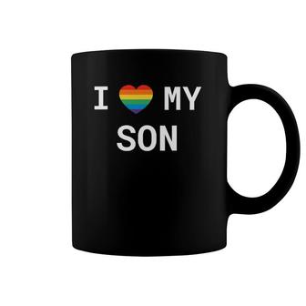 Lgbt Gay Pride Rainbow I Love My Son Coffee Mug | Mazezy DE