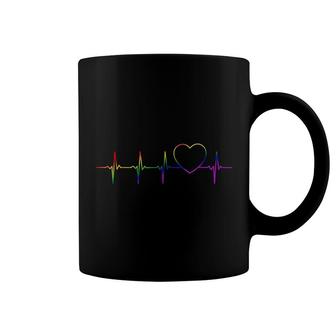 Lgbt Heartbeat Gay Lesbian Coffee Mug
