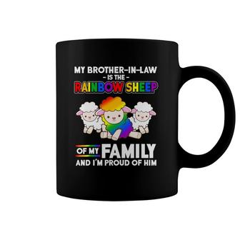 Lgbt My Brother In Law Rainbow Sheep Of Family Proud Coffee Mug | Mazezy