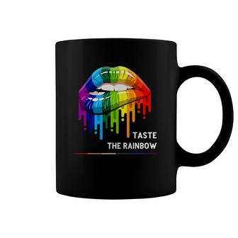 Lgbt Taste The Rainbow Lgbt Pride Lgbtq Rainbow Lips Coffee Mug | Mazezy