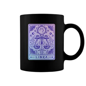 Libra Astrology & Zodiac Sign Art Tarot Card Style Drawn  Coffee Mug