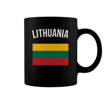 Lithuania Lithuanian Flag Tee Pride Travel Souvenir Coffee Mug | Mazezy