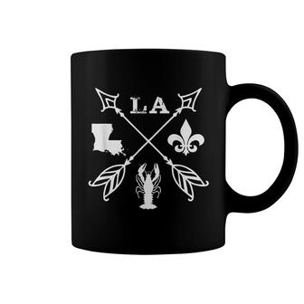 Louisiana Arrow New Orleans Mardi Gras Coffee Mug - Thegiftio UK