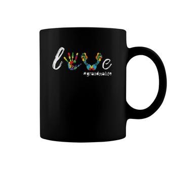 Love Grandma Life Grandmalife Mother Grandparent Coffee Mug | Mazezy