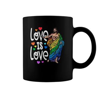 Love Is Love Pride Gay Jesus Pride For Women Coffee Mug | Mazezy