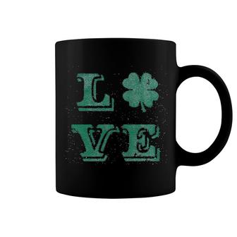 Love Lucky Clover Saint Patricks Day Shamrock St Coffee Mug | Mazezy