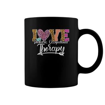 Love Pediatric Occupational Therapy Leopard Pediatric Ot Coffee Mug | Mazezy AU