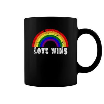 Love Wins Pride Month Lgbt Color Love Wins Coffee Mug | Mazezy