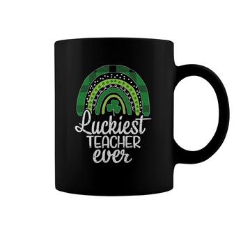 Luckiest Teacher Ever St Patricks Day Tee For School Teacher Coffee Mug | Mazezy