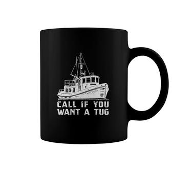 Lugging Tugboat Ship Tugging Towboat Coffee Mug | Mazezy