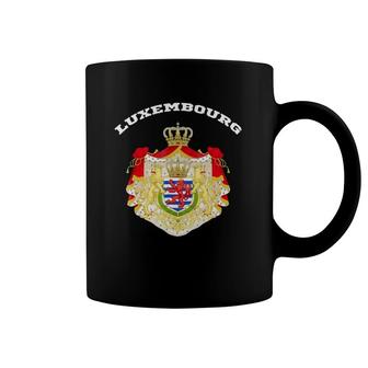 Luxembourg Coat Of Arms Tee Flag Luxembourgers Coffee Mug | Mazezy