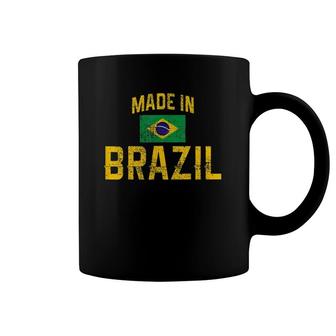 Made In Brazil Brazilian Flag Coffee Mug | Mazezy