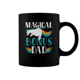 Magical Bonus Dad Proud Stepfather Cute Unicorn Step Dad Coffee Mug | Mazezy