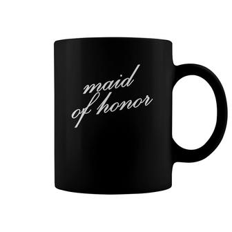 Maid Of Honor Vintage Honour Bachelorette Party Women Gift Coffee Mug | Mazezy