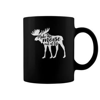 Make The Moose Out Of Life Funny Cool Gift Moose Pun Coffee Mug | Mazezy