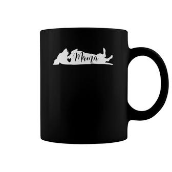 Mama Dachshund Dog Lover Fur Mom Mothers Day Coffee Mug | Mazezy DE