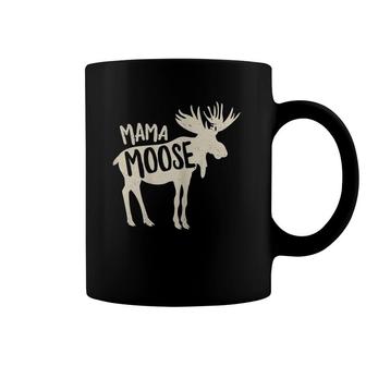 Mama-Moose Deer Elk Funny Mommy Mother Woodland Animal Lover Coffee Mug | Mazezy