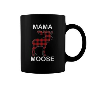 Mama Moose Red Plaid Buffalo Matching Family Pajama Coffee Mug | Mazezy