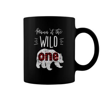 Mama Of The Wild One Vintage Bear Lumberjack 1St Birthday Coffee Mug | Mazezy