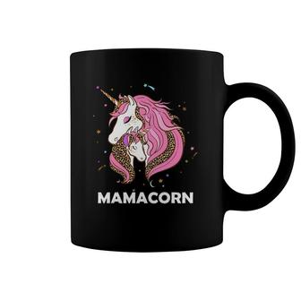 Mamacorn - Unicorn Mom And Baby Leopard Plaid Mother's Day Coffee Mug | Mazezy CA
