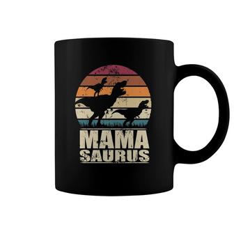Mamasaurus Rex Dinosaur Baby Dino Twin Dino Mom Mama Saurus Coffee Mug | Mazezy
