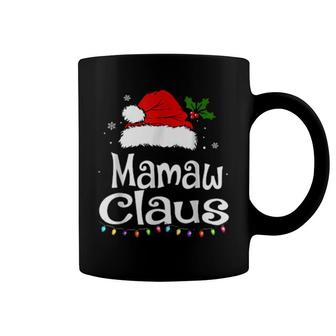 Mamaw Claus Christmas Pajama Family Matching Xmas Coffee Mug | Mazezy