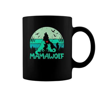 Mamawolf Mama Wolf Vintage Mother's Day Gift Mom Grandma Coffee Mug | Mazezy