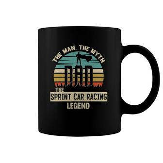 Man Myth Legend Dad Sprint Car Racing Coffee Mug | Mazezy