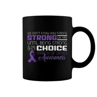 March Of Dimes Awareness Support Purple Ribbon Purple Tee Coffee Mug | Mazezy