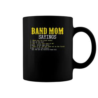 Marching Band Mom Sayings Funny For Women Mother's Day Gift Coffee Mug | Mazezy