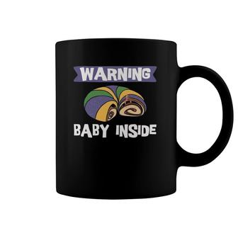 Mardi Gras King Cake Baby - Pregnancy Announcement Coffee Mug | Mazezy