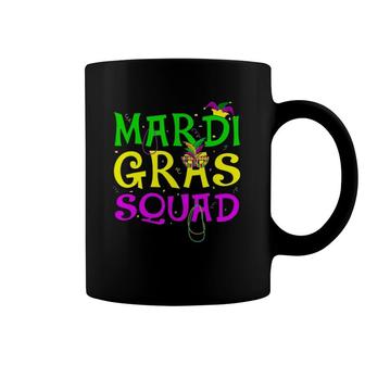 Mardi Gras Squad Party Costume Outfit Funny Mardi Gras Coffee Mug | Mazezy