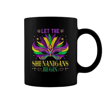 Mardi Gras Women Fat Tuesday Let The Shenanigans Begin Coffee Mug | Mazezy