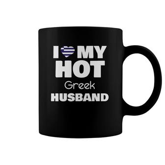 Married To Hot Greece Man I Love My Hot Greek Husband Coffee Mug | Mazezy