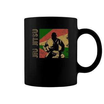 Martial Arts Jiu Jitsu Retro Coffee Mug | Mazezy