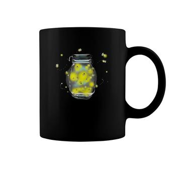 Mason Jar Fireflies Insect Lover Gift Coffee Mug | Mazezy